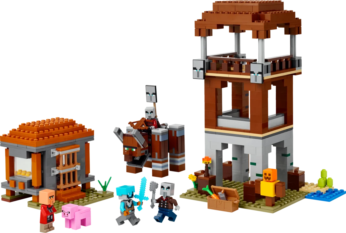 LEGO 21278 The Pillager Outpost and Ravager