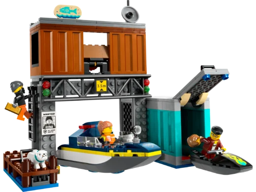 LEGO 60417 Police Speedboat and Crooks' Hideout