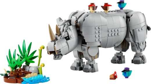 LEGO 31171 Wild Animals: Majestic Rhino with Birds