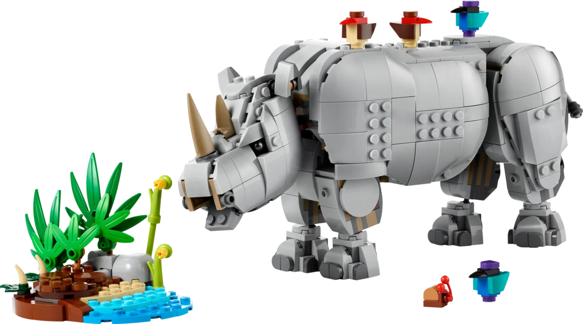 LEGO 31171 Wild Animals: Majestic Rhino with Birds