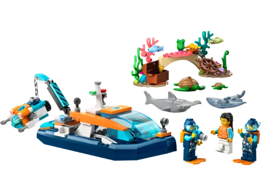LEGO 60377 Explorer Diving Boat