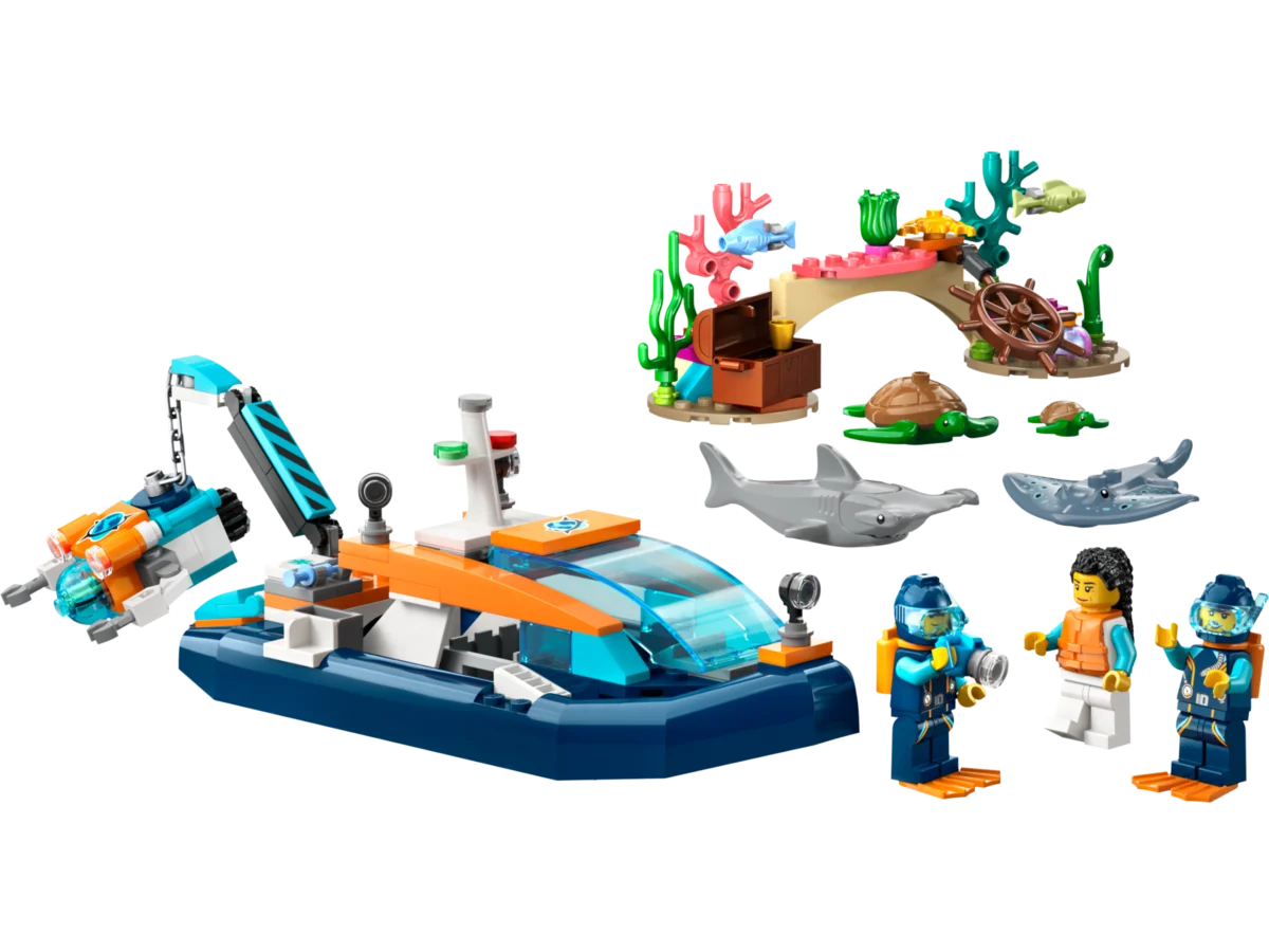 LEGO 60377 Explorer Diving Boat