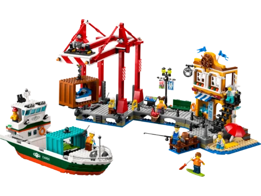 LEGO 60422 Seaside Harbor with Cargo Ship