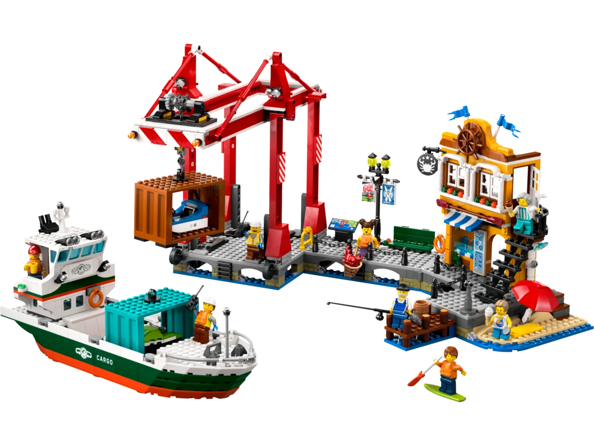 LEGO 60422 Seaside Harbor with Cargo Ship