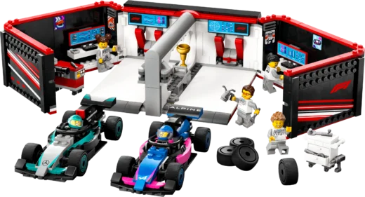 LEGO 60444 F1 Garage & Mercedes-AMG & Alpine Cars