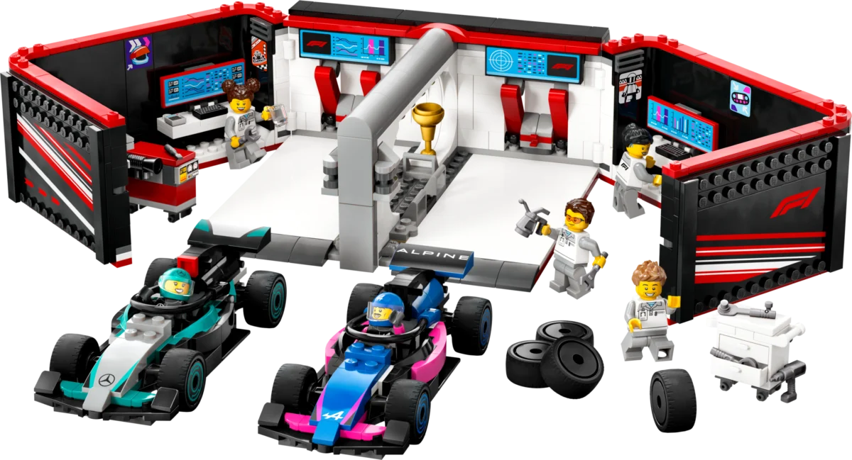 LEGO 60444 F1 Garage & Mercedes-AMG & Alpine Cars