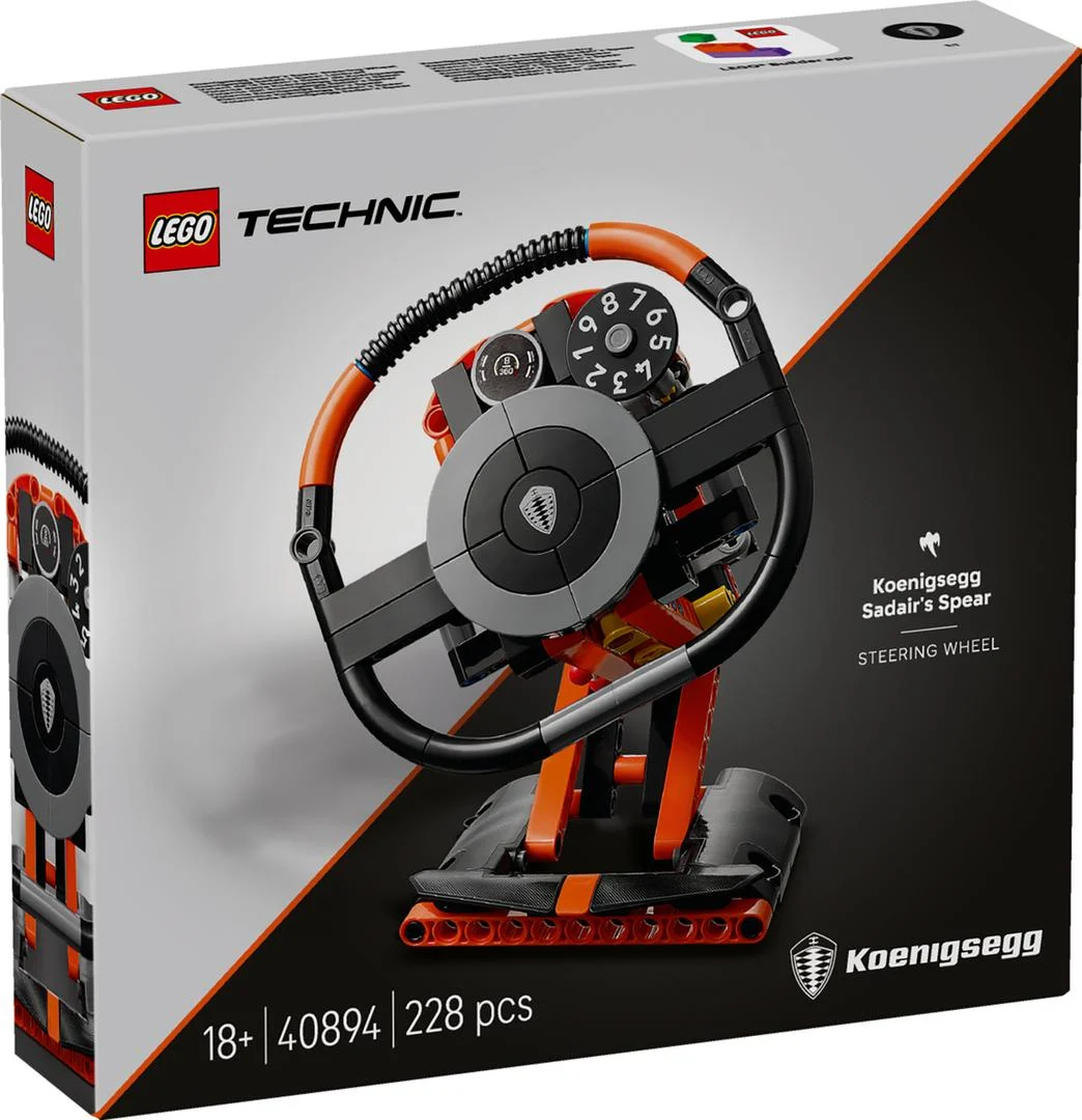 LEGO 40894 Koenigsegg Sadair’s Spear Steering Wheel