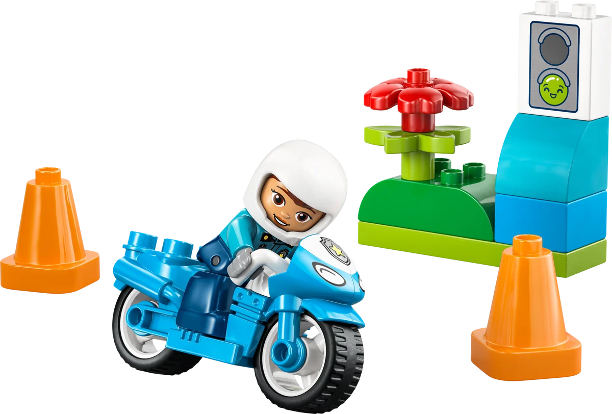 LEGO 10471 Blue Police Motorcycle