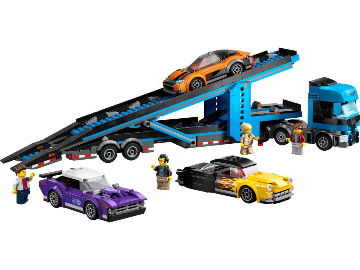 LEGO 60408 Car Transporter Truck with Sports Cars