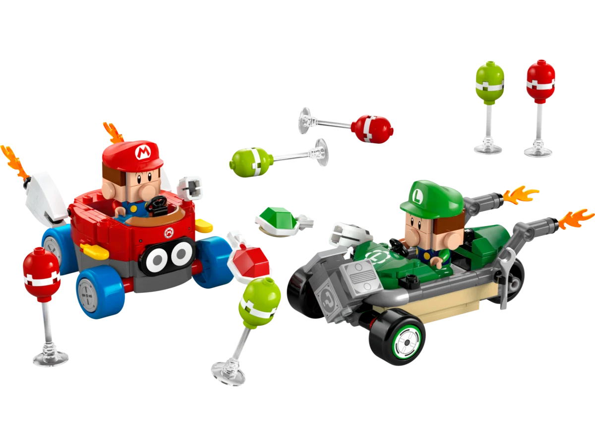 LEGO 72034 Mario Kart – Baby Mario vs. Baby Luigi