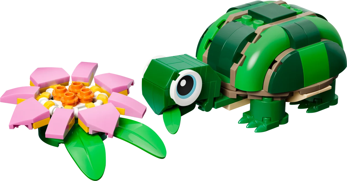 LEGO 31377 Turtle with a Water Lily Flower