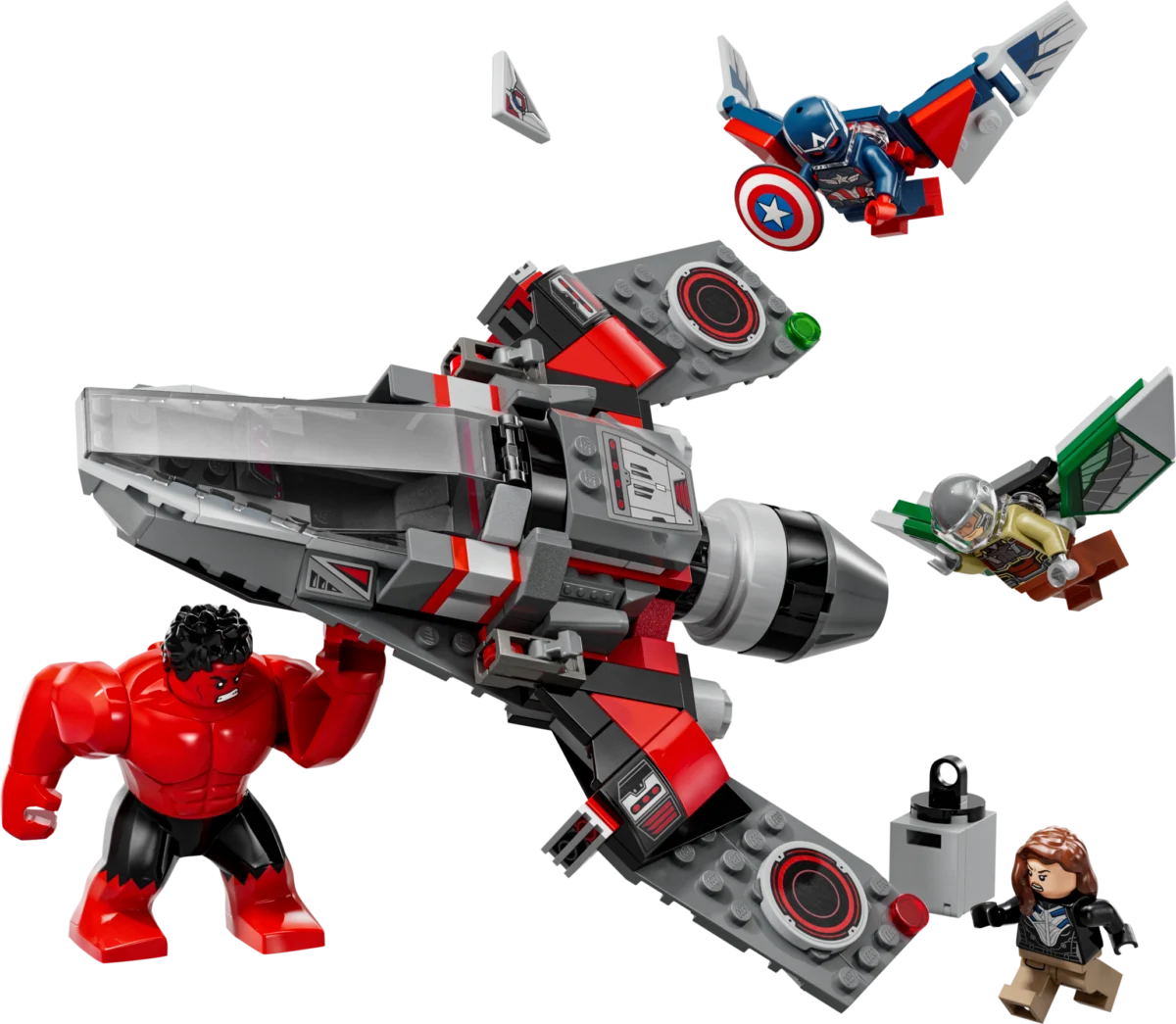 LEGO 76292 Captain America vs. Red Hulk Battle