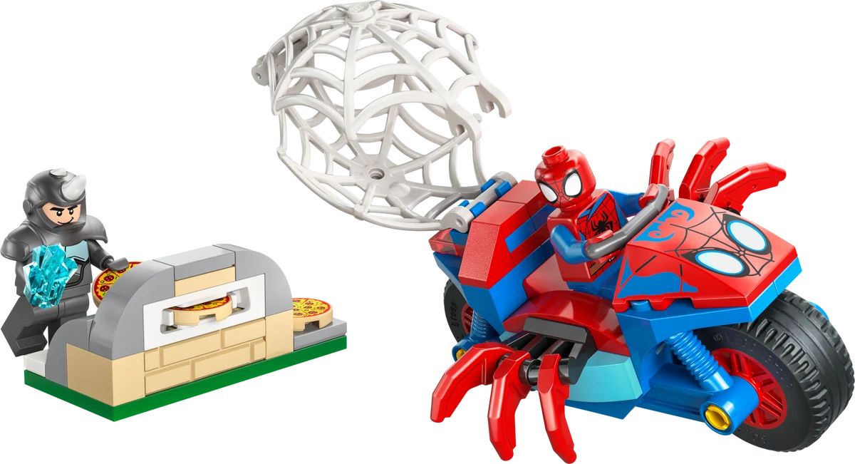 LEGO 11206 Spidey on his Motorcycle vs. Rhino