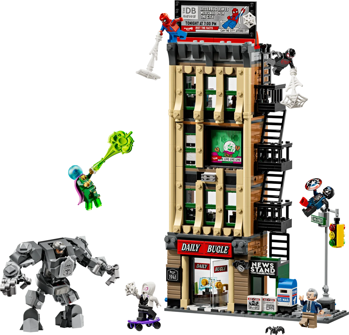 LEGO 76342 Spider-Man vs. Mysterio: The Daily Bugle