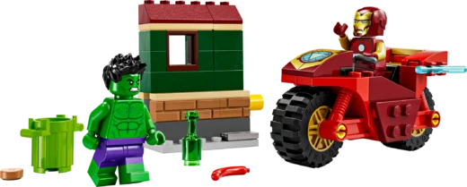 LEGO 76287 Iron Man with Bike and The Hulk