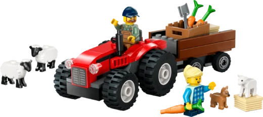 LEGO 60461 Red Farm Tractor with Trailer & Sheep