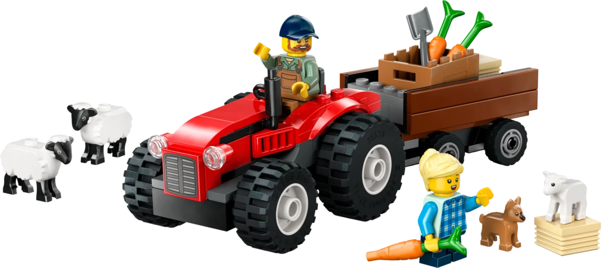 LEGO 60461 Red Farm Tractor with Trailer & Sheep