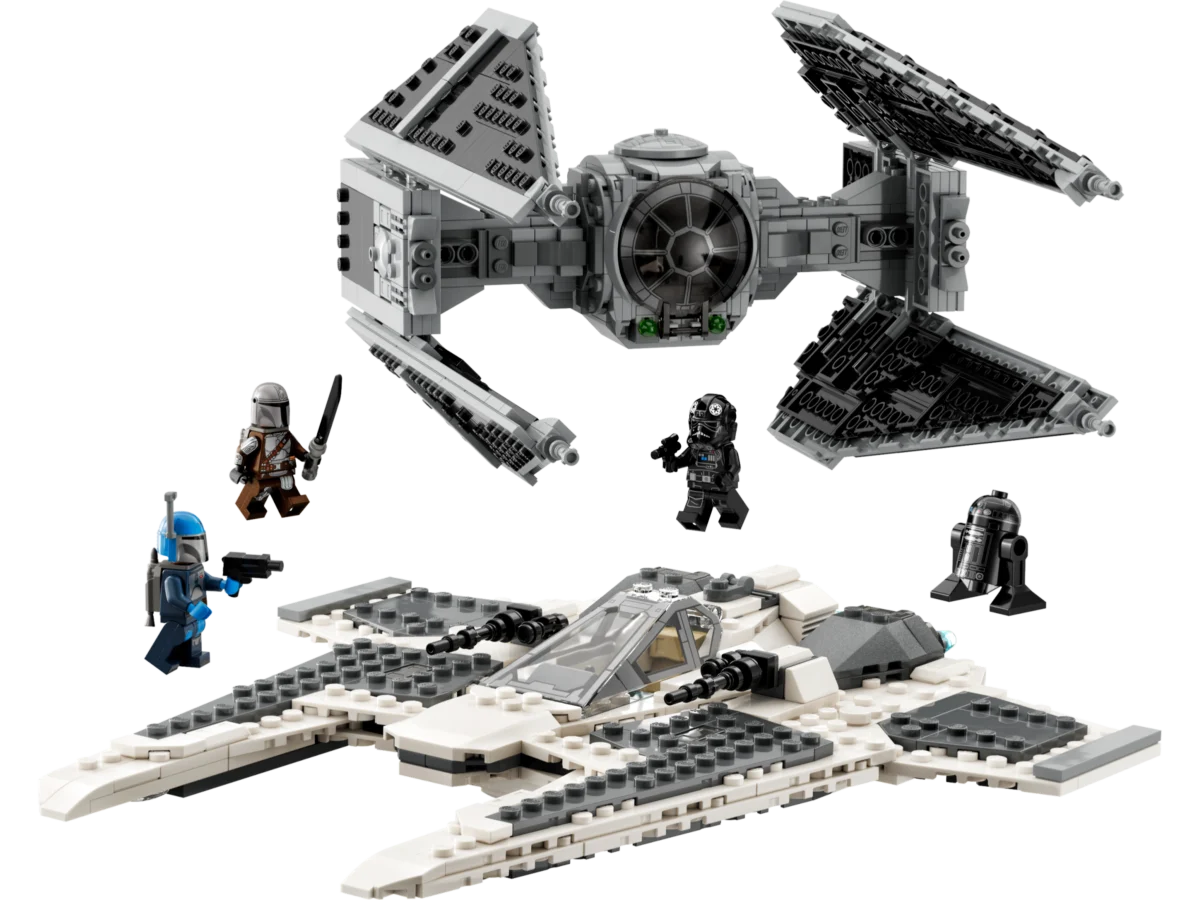 LEGO 75348 Mandalorian Fang Fighter vs. TIE Interceptor