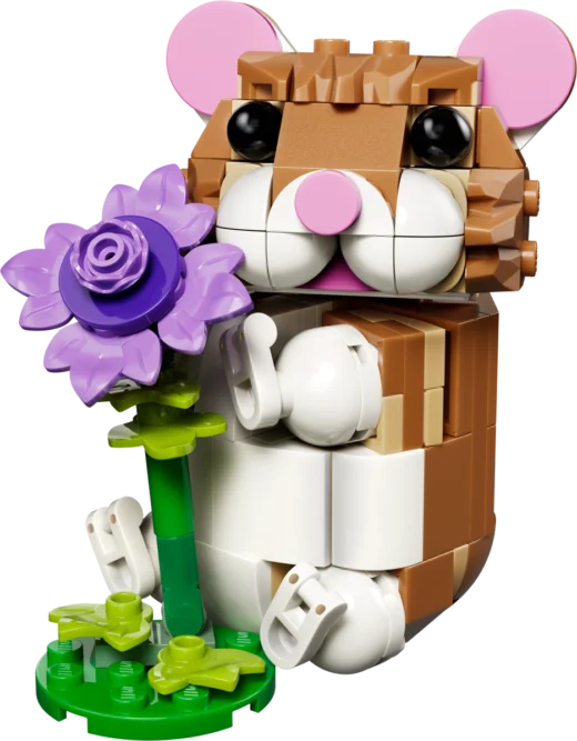 LEGO 31376 Cute Hamster with a Flower