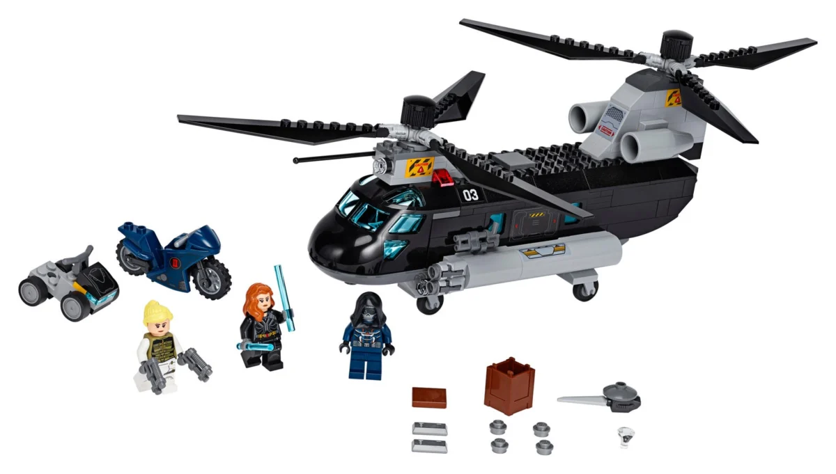 LEGO 76162 Black Widow’s Helicopter Chase